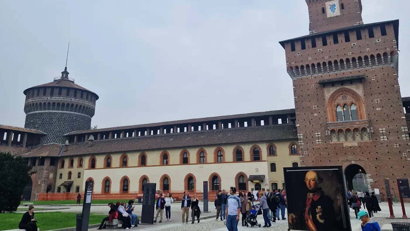 Le château des Sforza à Milan