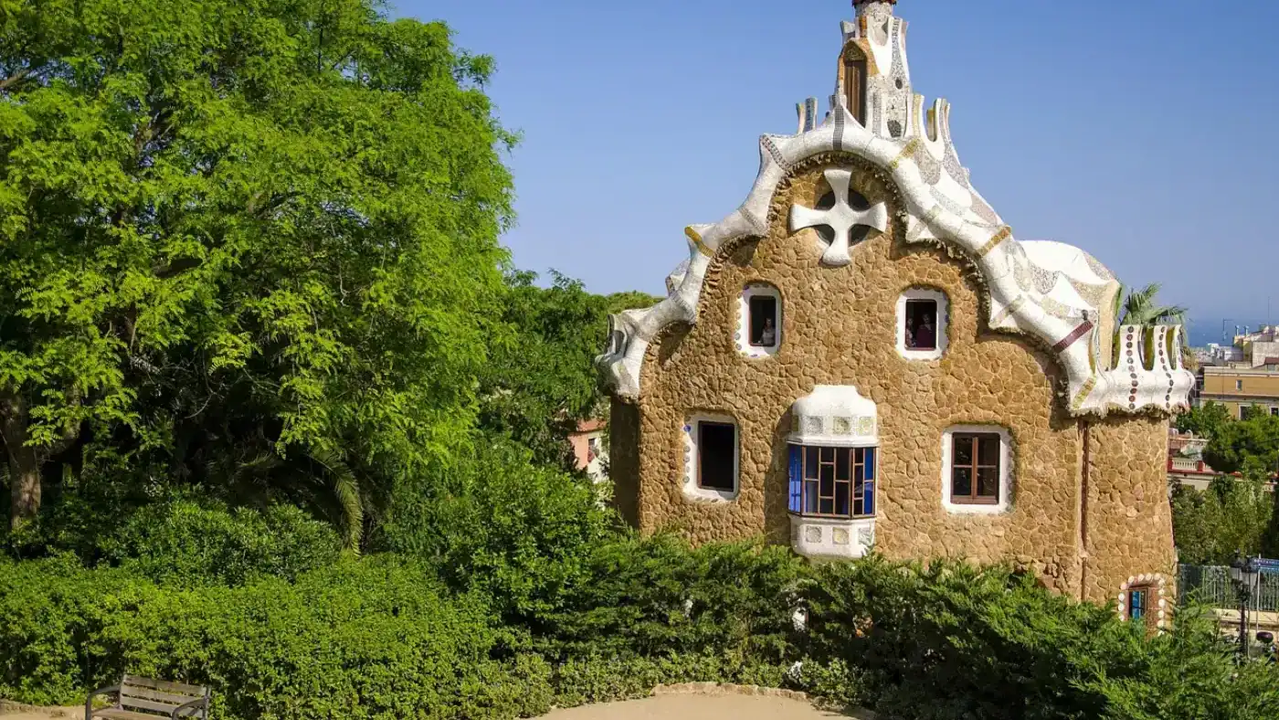 maison dans le parc guell à barcelone